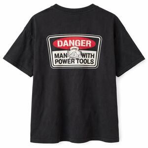 Danger Man with Power Tools Vintage Black Tee Plus Size 2X Tennessee River